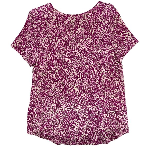 JM Collection XXL Rayon Span Knit Top Purple Fizz Short Sleeve Made In Indonesia - Picture 2 of 9
